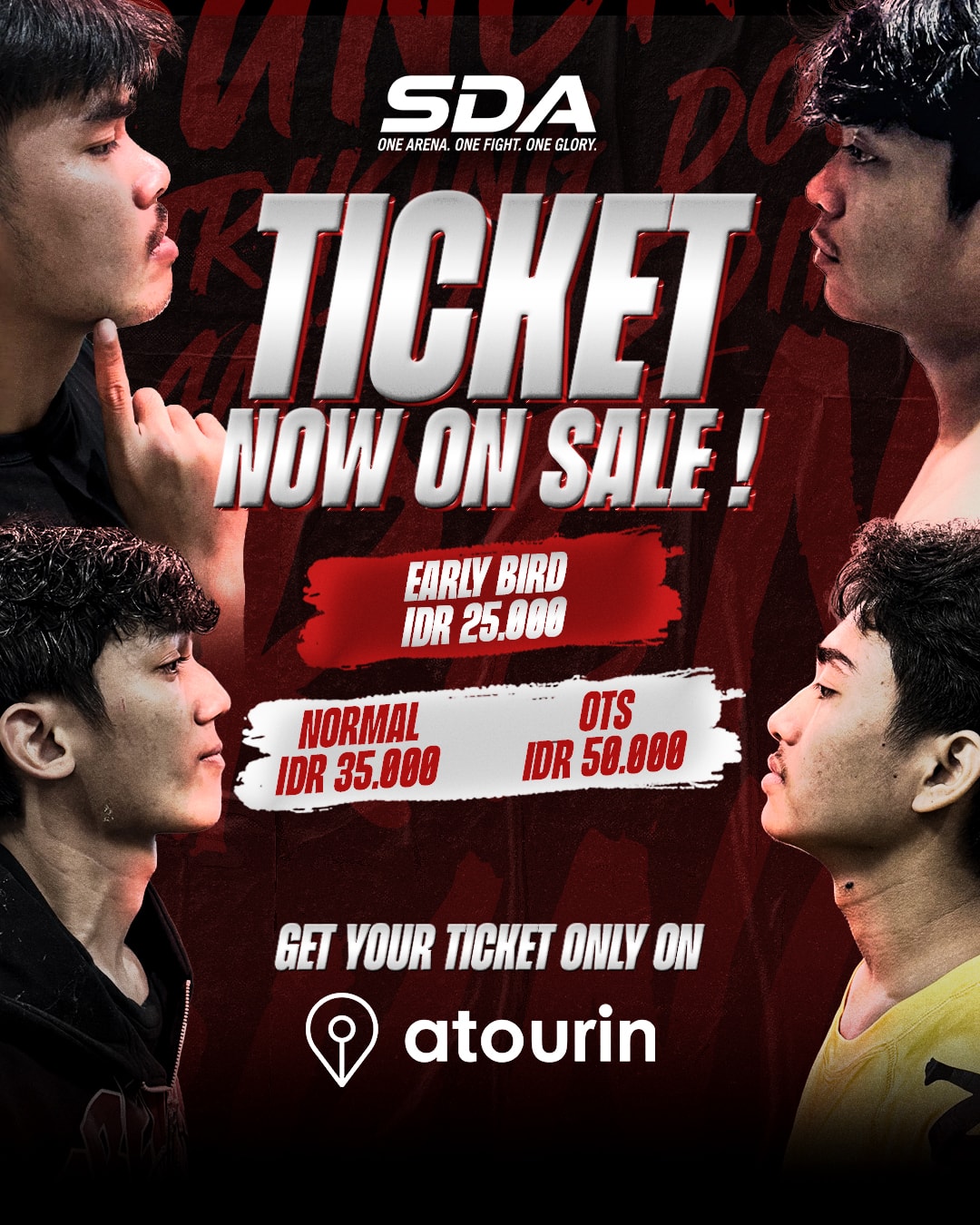 Poster Tiket Striking Down Arena 2025