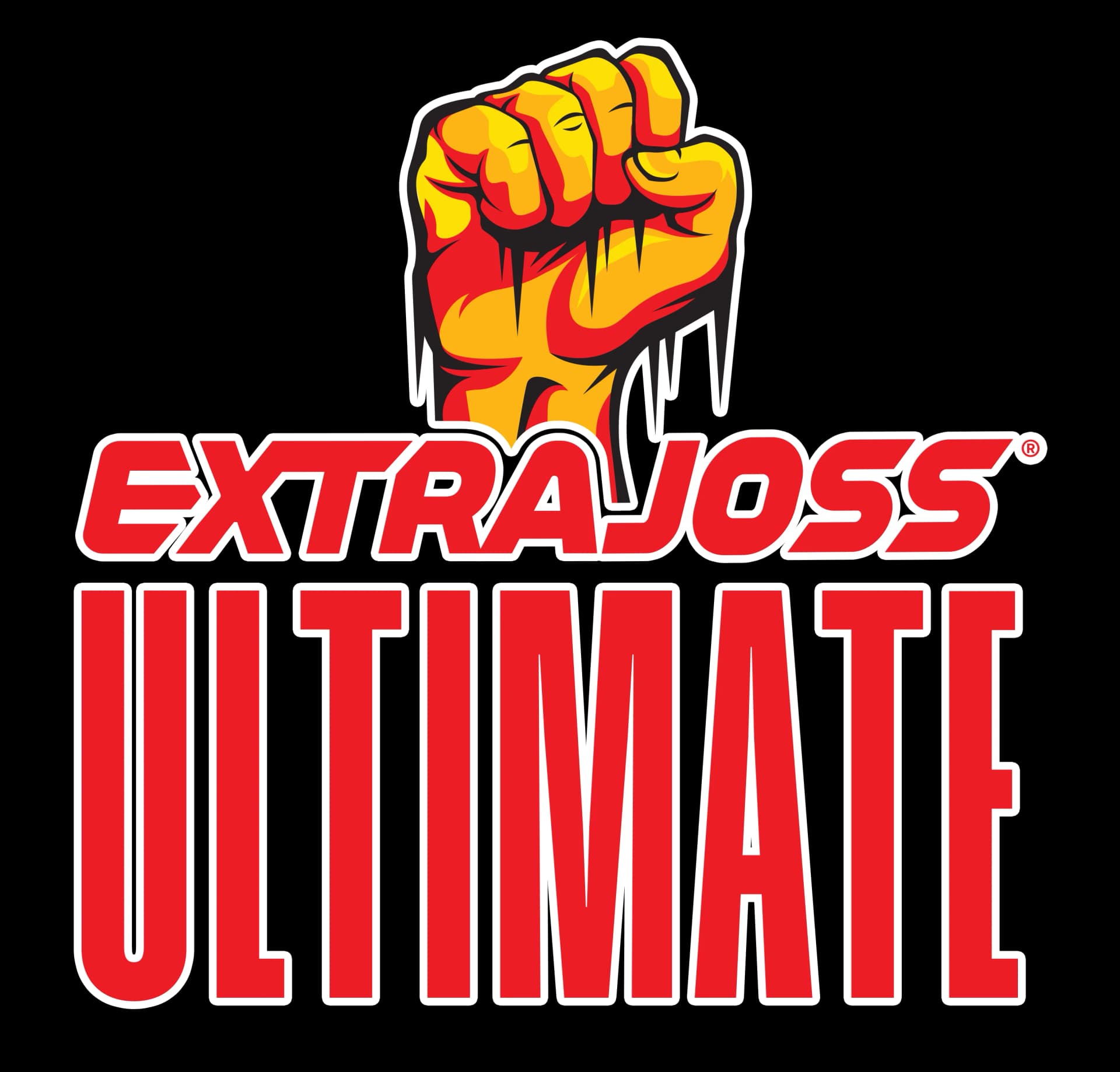 logo extrajoss ultimate merah stroke